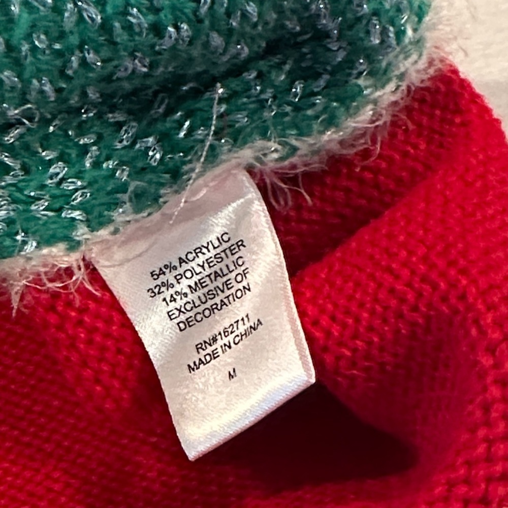 Major Label Group Sz Medium Holiday Cat Sweater • NWT! - Picture 9 of 10